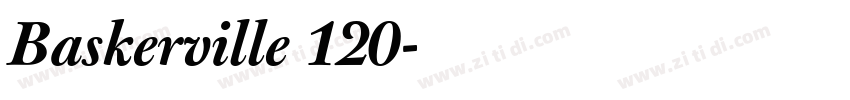 Baskerville 120字体转换